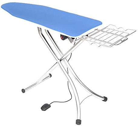 EOLO Planche à Repasser Semi-Professionnelle AT08 AR Plan Chauffant Moteur Aspirant Légère Pliable Hauteur Réglable Stable 120x45 cm Efficacité Energétique A++