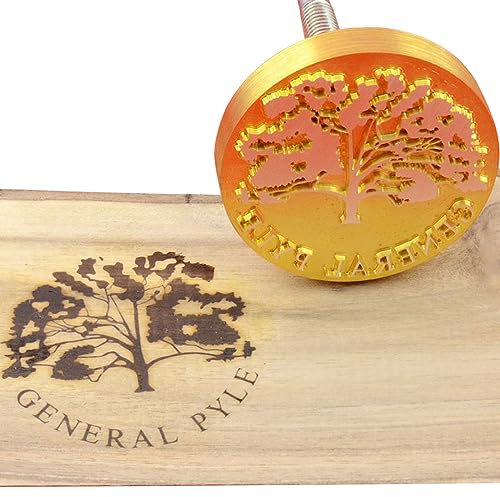 Brandeisen für Holz mit personalisiertem Markenstempel für Holzbearbeitung, Brandeisen, handgefertigt von Design, 15,2 x 15,2 cm