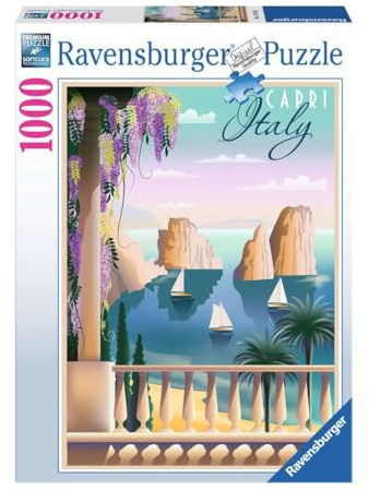 Ravensburger Puzzle 17615 - Viele Grüße aus Capri - 1000 Teile Puzzle für Erwachsene ab 14 Jahren