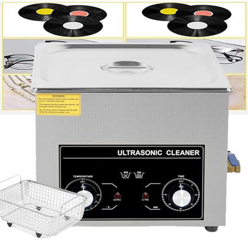 LNNLOO Ultraschallreiniger Für Labore (1,3 L / 2 L / 3 L / 4 L), Hochfrequenzvibration / 360°-Reinigung, Mit 0-30-Minuten-Timer, Knopfsteuerung/Einfach Bedienen, Zum Reinigen Von Gläsern,3L
