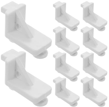 SOLUSTRE 10pcs Refrigerator Shelf Clips Freezer Latch Heavy-duty Adjustable Clip for Home Commercial Freezers
