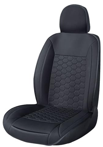 S SUMEX Respaldo de Asiento Coche Modelo Tourer Color Negro Fabricado con Tela Funda Asiento Universal Protector de Asiento