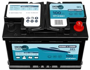 Bootsbatterie 12v 100ah Gel Boot Batterie | Lange Lebensdauer Mobil und Stationär Versorgungsbatterie Gegen Vibrationen und Stöße Geschützt