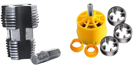 LOVIVER Kit filettatrice per tubi in PVC Strumenti per la creazione di filetti Filettatrice Hardware Strumenti idraulici Apri per trapano elettrico Uso, Style a
