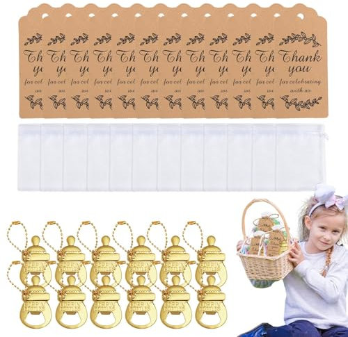 Sghtil Regali di festa prenatale per gli ospiti,Regali per gli ospiti della festa prenatale | 12X di ritorno di ospiti multifunzionali e , con borse