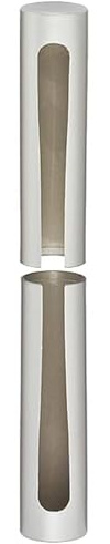 cyclingcolors 2x Zierhülse türband Abdeckhauben türscharnier rund Fenster Tür Scharnier Kappe Schutz Möbel Abdeckappen, 17mm weiß Länge 142mm Kunststoff