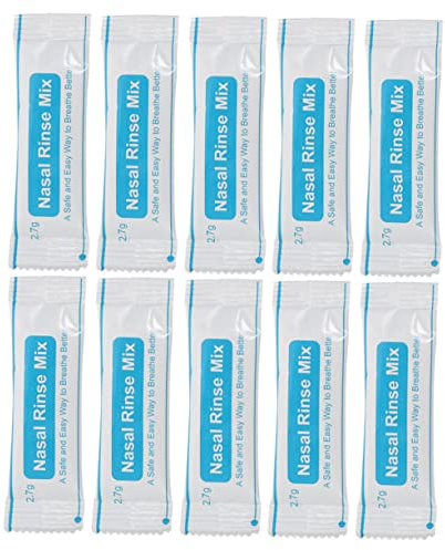 VALICLUD 80pcs Nasal Salt Packets Instant Nasal Wash Salt No Iodine Fine Grinding Fast Dissolving Mucus Relief