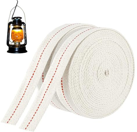 Docht für Öllampen aus Baumwolle,10 m lang|13mm Premium Öllampendocht,Ersatzdocht Lampendochte für ÖLlampen Petroleumlampe Kerosin Lampe Laterne,für Gartenfackel, Laterne, Öllampe Beleuchtung