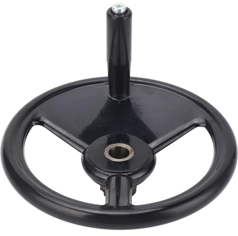 Aramox Volant de Fraisage, Volant de 22 X 250 Mm, Plastique Technique Noir pour Fraiseuses, Tours, Rectifieuses