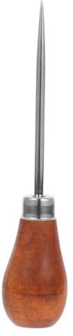 HEALSOPTHY Punteruolo per Rilegatura in Legno e Metallo Awl per Cucito e Fai da Te Strumento Ergonomico e Resistente per Lavori Cucitura Punzone Versatile per Progetti Rilegatura e