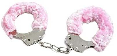 WCZYMX Stainless Steel Plush Handcuffs,Dress up accessories,Stainless Steel Plush Fluffy Bracelet,Cosplay Handcuffs Bracelet,Suitable for role playing games, escape rooms and party favors. (Pink)