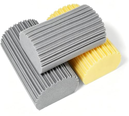 HREDZEO PVA Damp Duster Sponge 3 Pack Multipurpose Cleaning Sponges for Kitchen Dish Wash Blinds Baseboards Windows Car