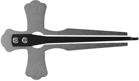 ULTECHNOVO Maultrommel mit Authentischem Klang und Klarem Resonanzsound in Silberner Kreuzform aus Metall Geeignet für Volksmusik und Unterricht
