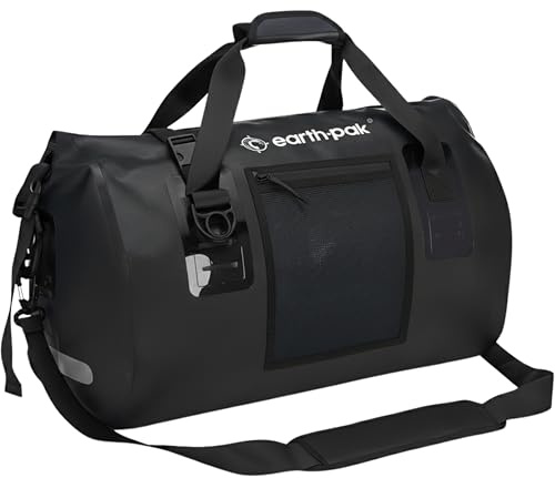 Earth Pak Wasserfeste Reisetasche- Hochwertige Duffel Bag Größen 50L / 70L - Ideal als Reisetasche, Segeltasche, Fitnesstasche oder Expeditionstasche