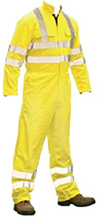 Protal FRA220HVWH Flame Retardant Anti Static Hi-Vis Yellow Coverall (3XL - Reg)