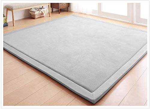 Loartee korallen Samtmatte, Teppich, als Krabbeldecke fürs Kind, Yogamatte und Übungsauflage geeignet