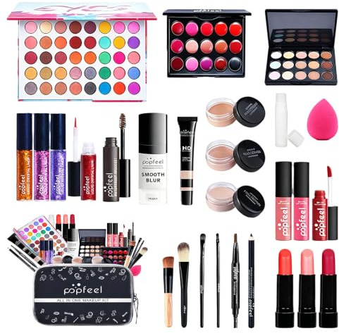 27St Schminkkasten Make-Up Set, Professionelles Kosmetische Schmink Set mit Lidschatten Lippengloss Rouge Concealer Usw, Multifunktions Kosmetik Produkte für Teenager-Mädchen Frauen#5