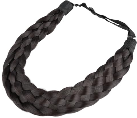 Gledola 5 Stränge Synthetisches Haar Geflochtenes Stirnband Haar Geflochtenes Stirnband (Brünette Braun)