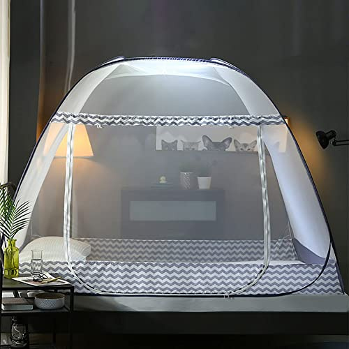 Moskitonetz Bett Pop Up - Schützen Sie Sich vor Mücken mit diesem praktischen und einfach aufzustellenden Bett-Moskitonetz,200×180×150 cm