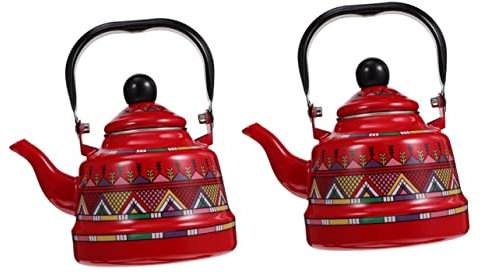 Emaille-Teekessel, Wasserrestaurant, Hotel, Gießkessel, Pfeife, kalt über heiß, kühl, Topf, Boiler, Küchengeschirr, Perkolator for rote Kaffeekessel, Karaffen, lose Vintage-Pfeife, Camping-Heizgriff (