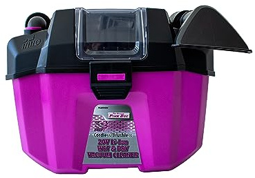 The Original Pink Box PB20VWDV_2AH_CHRGR Wet/Dry Vacuum, 2.6 Gallon