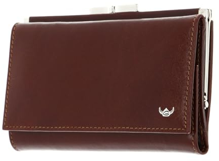 Golden Head Leder Geldbörse Colorado RFID Protect Bügelbörse 2157 Tabacco braun