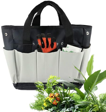 Sac à outils de jardin – Grand sac de rangement de jardinage – Sac de rangement Oxford robuste pour outils de jardin – Sac de rangement pour genoux de jardin – Sac de rangement pour la maison