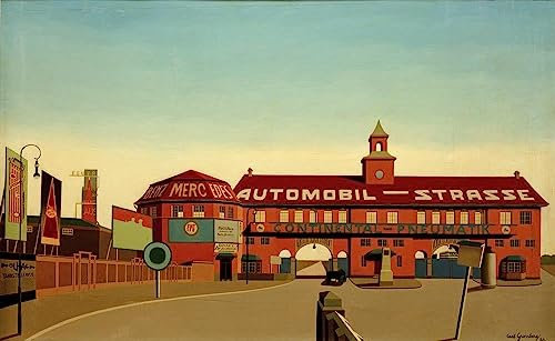 MHFFDYIV Bekannt Wand Kunst Bild Leinwanddruck Bilder Berliner Avus von Carl Grossberg Leinwand Wandbilder für Wanddekoration 60x90cm