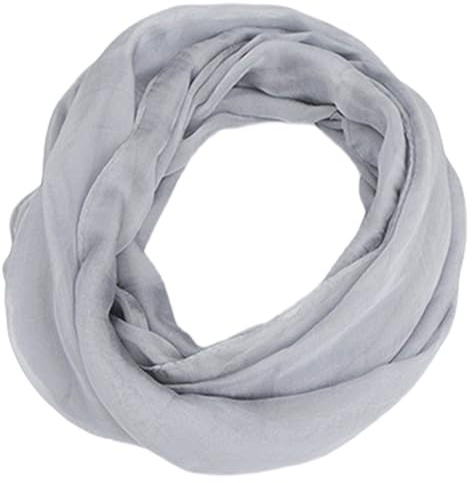 FAIRYGATE Infinity Scarf Scarfs Womens Retro Soft Shawls Chiffon Lightweight Long Shawl Loop Snood Wrap Scarves Elegant Plain Snood Vintage Sheer Wraps A0336
