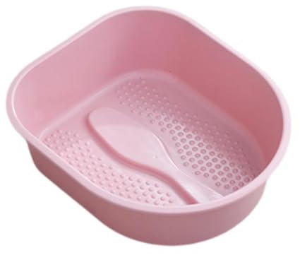 Ｚｉａｌｏｆｉ Vaschetta per Pediluvio, Vasca per Pediluvi, Vasca Massaggiante Multiuso, Pratica E Portatile, Vasca per Pediluvio, Vasca per Pediluvio, Vasca per Ped, Rosa