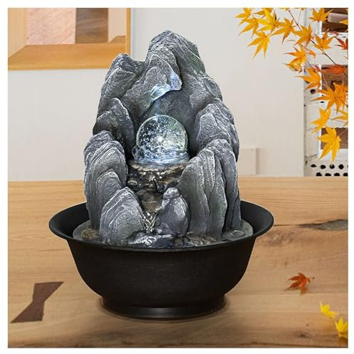 Fuente de Agua Decorativa, Fuentes de Agua para Decoracion Interior Fuente Interior relajación Fuente Zen Decoracion casa/hogar(Style 2)