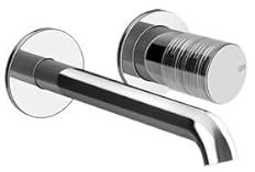 Gessi Habito 70388 - Miscelatore monocomando per lavabo, senza scarico, sporgenza 171-201 mm, montaggio a parete, TRAME, colore: Cromo