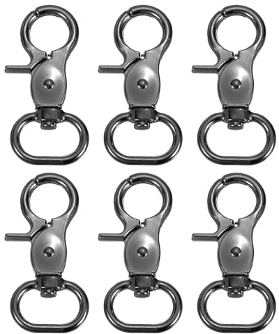 QUARKZMAN 6Pcs Gancho Giratorio 20mm(3/4) Gancho De Gatillo Color Negro