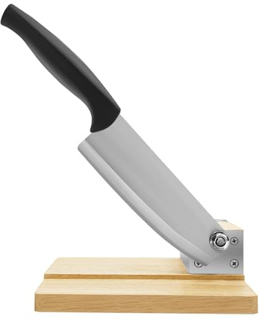Donened - Biltong Cutter with Carbide, Manual Jerky Meat Slicer Sausage Cutting Board Bread Slicer, Stainless Steel Kitchen Cutter, for Vegetables Fruits Food, Handwashed Only, 18 x 22 x 6cm