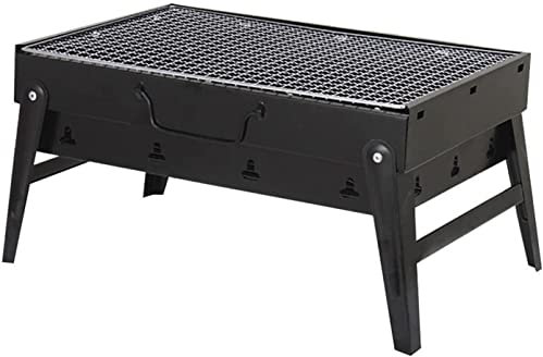 BBQ-Grill, Gasgrill für den Außenbereich, Kleiner BBQ-Grill, zusammenklappbar, tragbar, Holzkohlegrill, Outdoor-Camping-Picknick-Brenner, Faltbarer Holzkohle-Camping-Grillofen