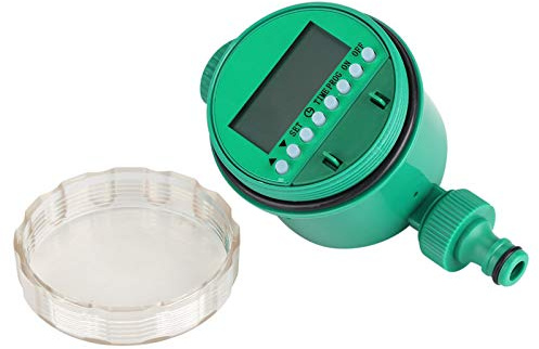 Shipenophy Temporizador de Riego de Jardín Digital Eléctrico Automático Controlador de Riego de Flores Inteligentes con Timer Múltiples Programas Pantalla LCD para Césped Balcón de