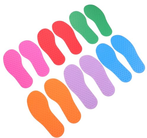 HONITANO 6 Pares Marcadores de Piso Forma para Almohadillas de Equilibrio de Goma Marcadores de Puntos Sensoriales Coloridos para Aula al Aire y Entrenamiento de Agilidad