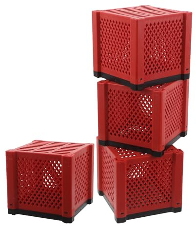Mobestech 4 pièces Boîte de Filtration Aquarium Cube Filtre Vide Compatible avec Divers Médias pour Nettoyage et Purification Eau Réservoir Poissons Accessoire Facile à Installer et