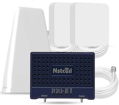 Cell Phone Booster for Home & Multi-Room,Up to 7,000 sq ft,Cell Phone Signal Booster for Band 66/25/2/4/5/12/13/17,Boost 5G 4G Data for All U.S. Carriers