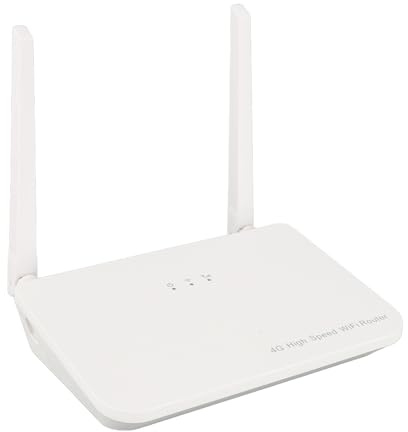 Router 4G LTE veloce da 300 Mbps con 4 antenne, modem Sim portatile Hotspot WiFi affidabile Pratico slot SIM Dispositivo CPE ideale per l'home office all'aperto