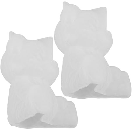 Toyvian Lot de 2 Moules en Silicone Petit Ours 3D pour Résine Époxy et Pâtisserie Moules Antiadhésifs Solide pour Décorations DIY pour Loisirs Créatifs et Décoration de Gâteaux