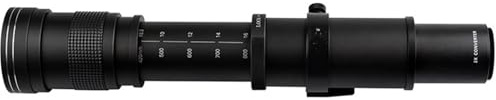 lentille， Compatible avec l'objectif Zoom téléobjectif Moyen Plein Format Canon RF Mount 420-1600 mm F8.3(Black,XF)