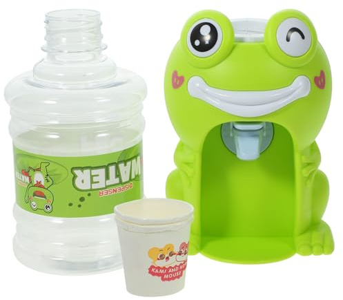 Beaupretty Mini Dispensador de Agua para Verde, Juguete Dispensador de Bebidas Diseño de Dibujos Animados, Tamaño Mini, Desmontable para Limpieza, Adecuado para Juegos de Casa y Uso Interior
