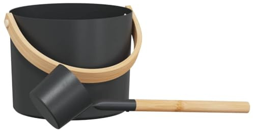 Generico Set di Accessori per Sauna 2 PCS Nero