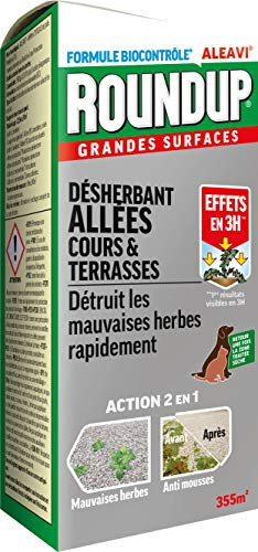 Roundup Désherbant Allées Cours et Terrasses Concentré 800ml