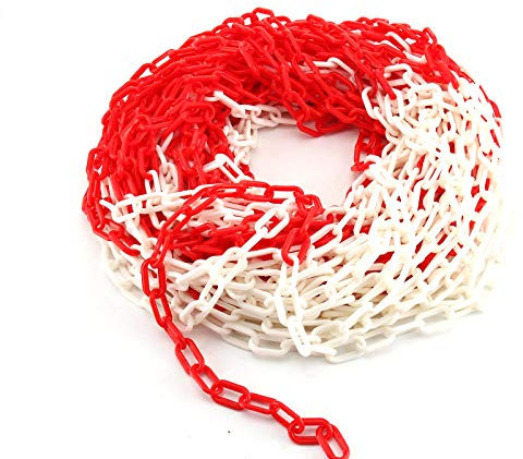 AllRight 30m 6mm Absperrkette Warnkette Parkplatz Kunststoffkette Kunststoff