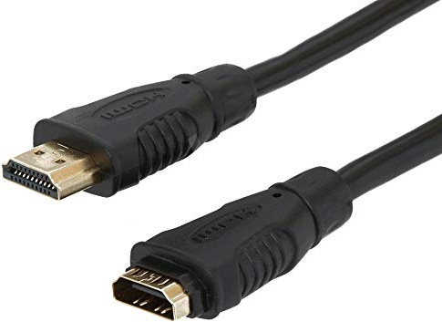PremiumCord 4K High Speed HDMI förlängningskabel 5 m, Video 4K 2160p, Full HD 1080p, Deep Color, 3D, ARC, HDR, Dolby TrueHD, 10,2 Gbps, guldpläterade anslutningar, svart