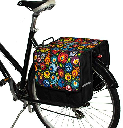 BikyBag Classic CL - dubbel cykelväska (Folkloric)