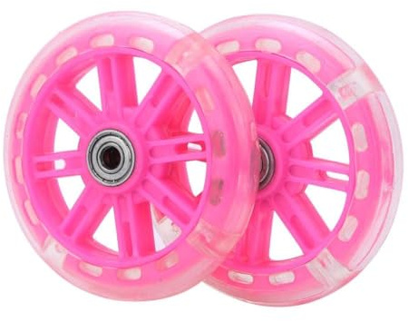Kinderfahrrad St¨¹tzr?der LED Leuchten Fahrradstabilisatoren St¨¹tzr?der Ersatz f¨¹r 12-20 Zoll Kinderfahrrad(Rosa)