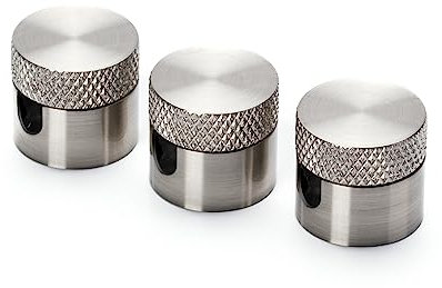 ORION LIGHTSTYLE perno a parete e a soffitto, 3 pezzi, (Ø 19 mm), altezza 18 mm, supporto per cavi come fissaggio a soffitto per cavi tessili, nichel